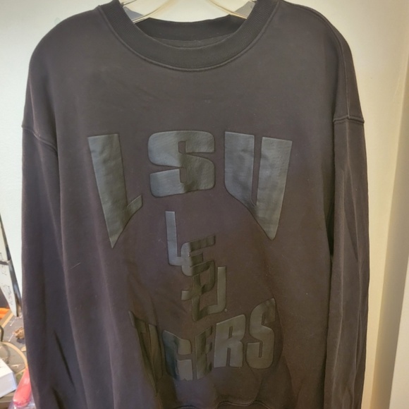 EUC Mitchell & Ness LSU Tigers Black Sweatshirt Medium - Picture 1 of 3